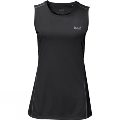 Top Jack Wolfskin Rock Chill Mujer Negras - Chile YKD834572